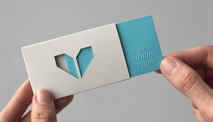 Logo and business card design with embossed detail by Atipo for Spanish production studio Minke