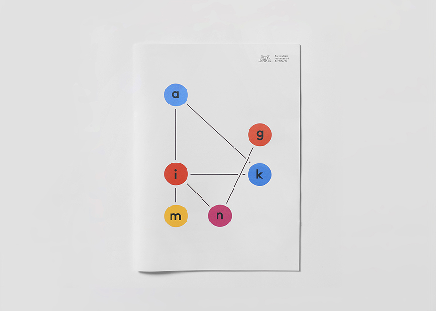 Print designed by Garbett for the Australian Institute of Architects' 2014 conference Making