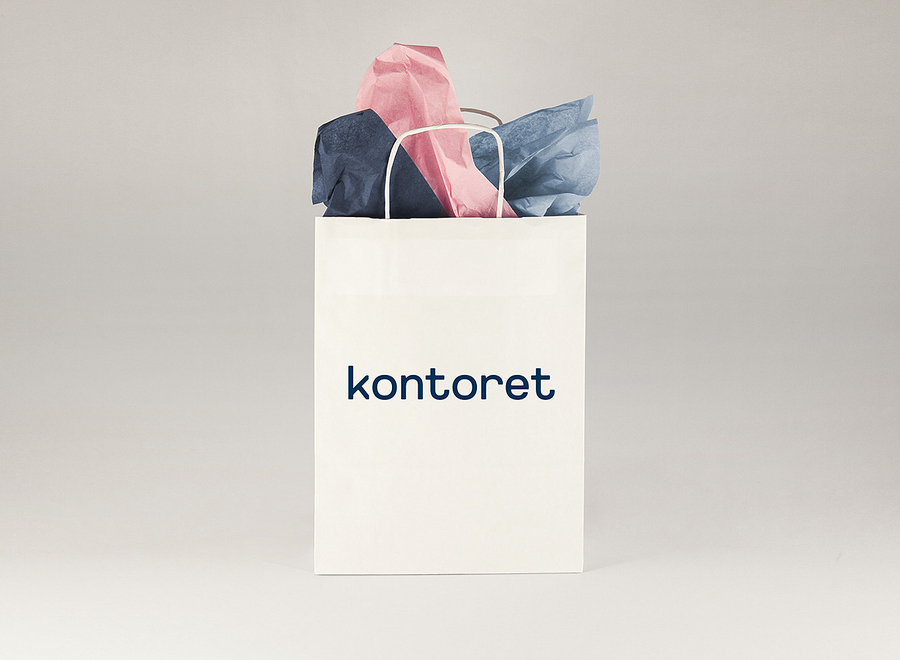 Logo and bag designed by Werklig for Helsinki, by the hour, office space provider Kontoret