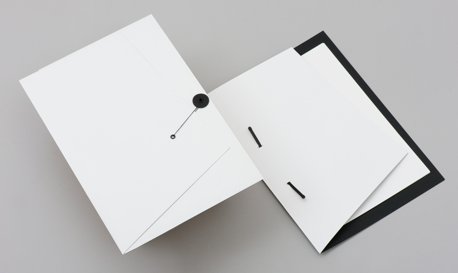 Folder with angle cut detail for gallery and creative space Sifang Art Museum, designed by Foreign Policy