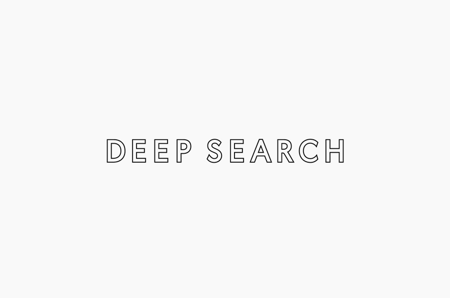 Sans-serif logotype created by Christian Bielke for Norwegian shoe brand Deep Search