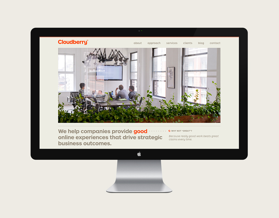 Brand identity and website designed by Perky Bros for Cloudberry