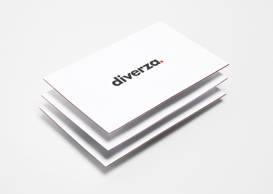 Logo and business card for Mexican on-line, electronic invoicing service provider Diverza designed by Face Creative