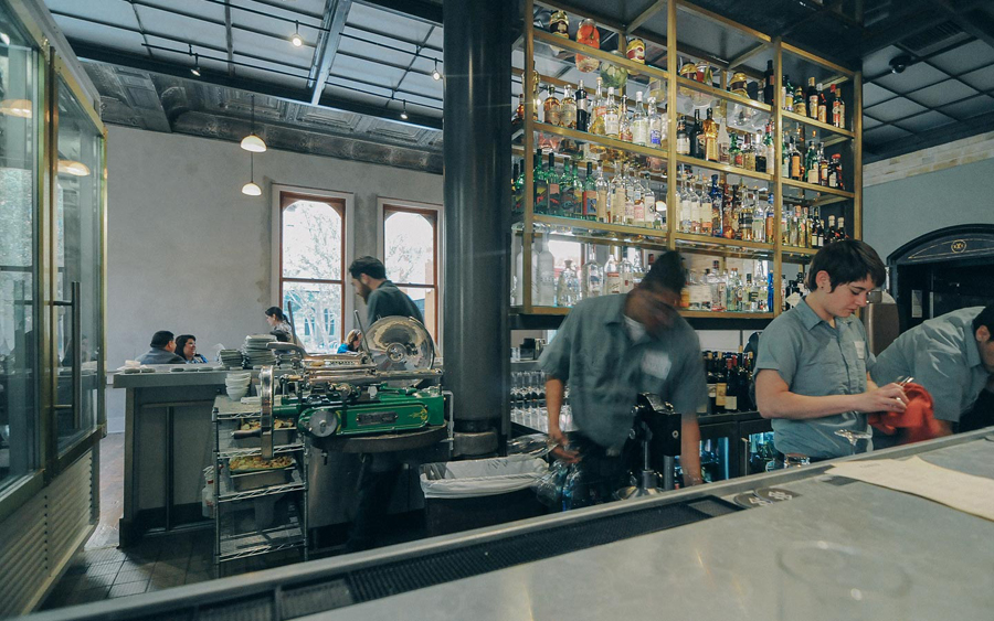 Interior for San Antonio restaurant Cured