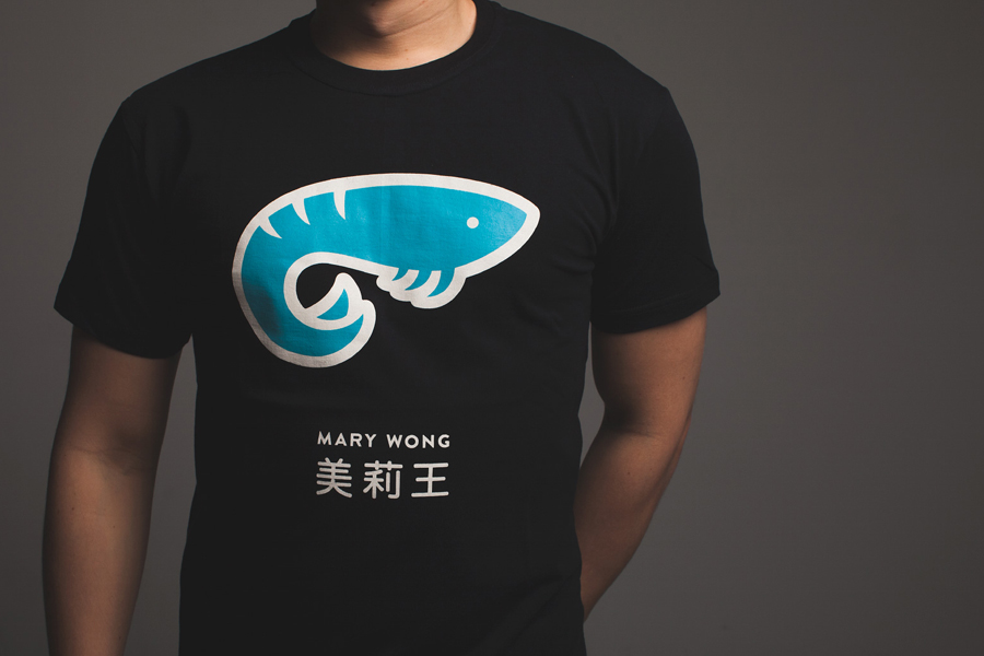 Iconography and t-shirt design by Fork for fast food chain Mary Wong