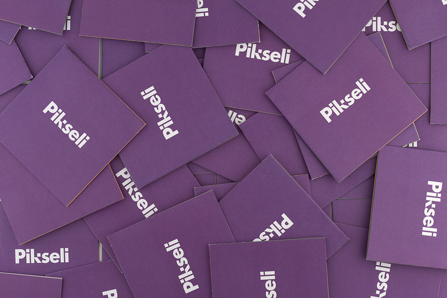 Logotype and business card designed by Werklig for Helsinki office space Pikseli