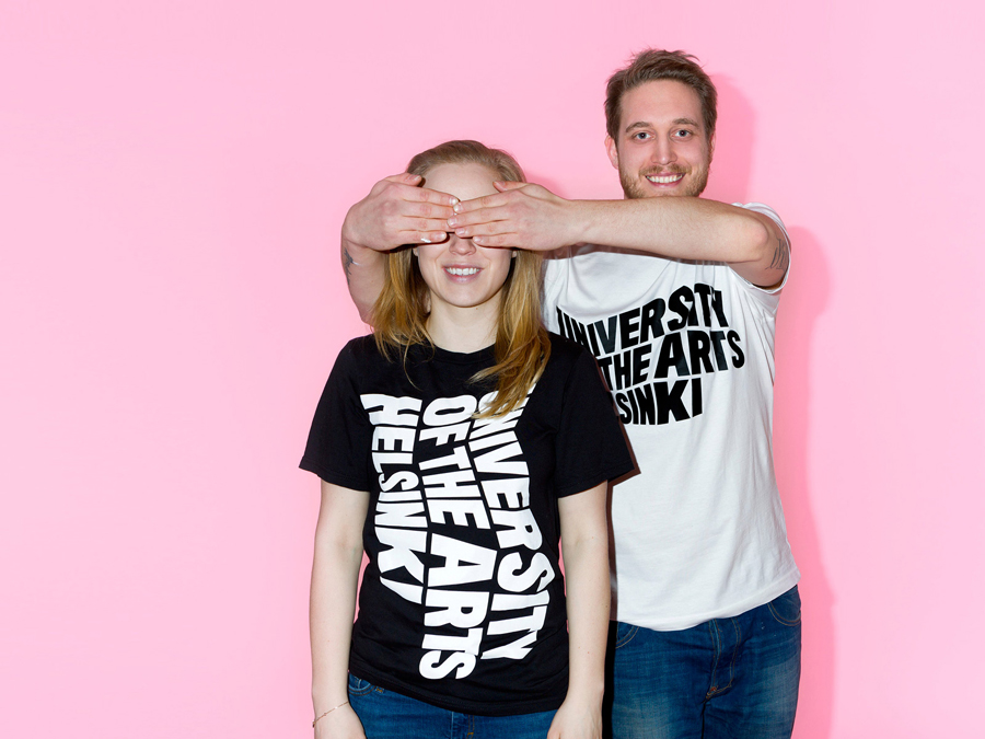 T-shirts designed by Bond for the University of the Arts Helsinki