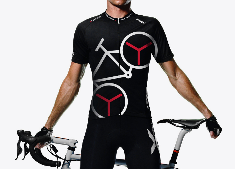 Cycling shirt for The Chain Reaction Project designed by Bravo Company