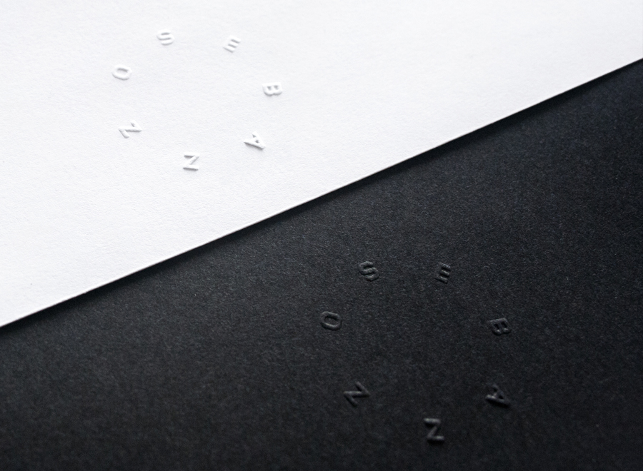 Dry emboss detail designed by Bunch for digital design studio Sebazzo