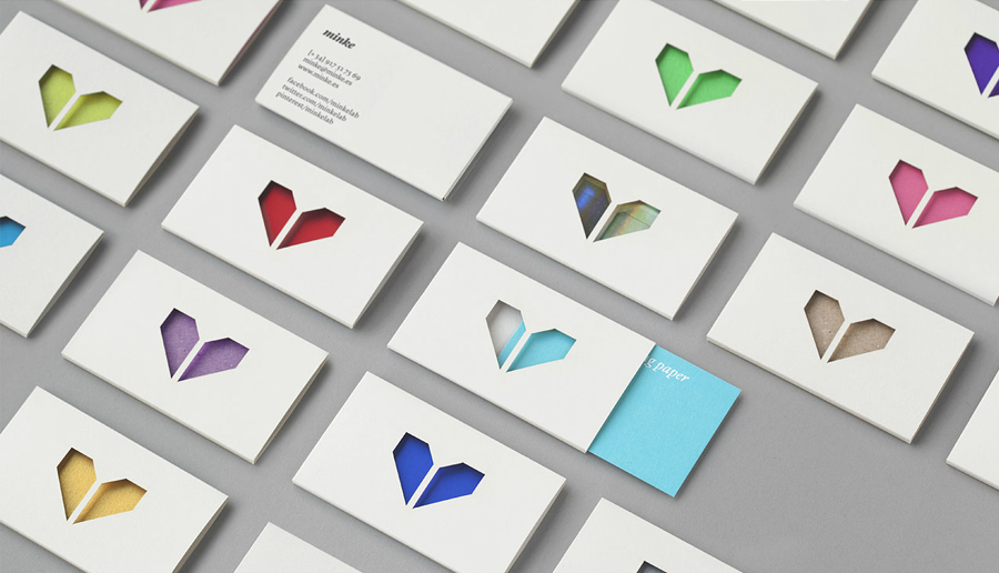 Logo and business card design by Atipo for Spanish production studio Minke