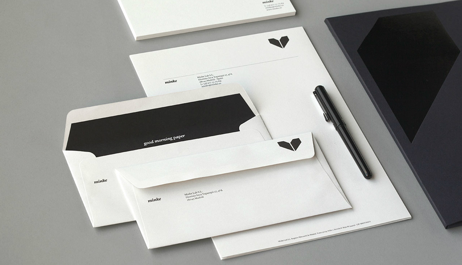 Stationery design by Atipo for Spanish production studio Minke