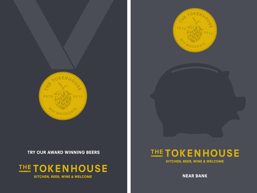 Print advert created by Designers Anonymous for The Tokenhouse