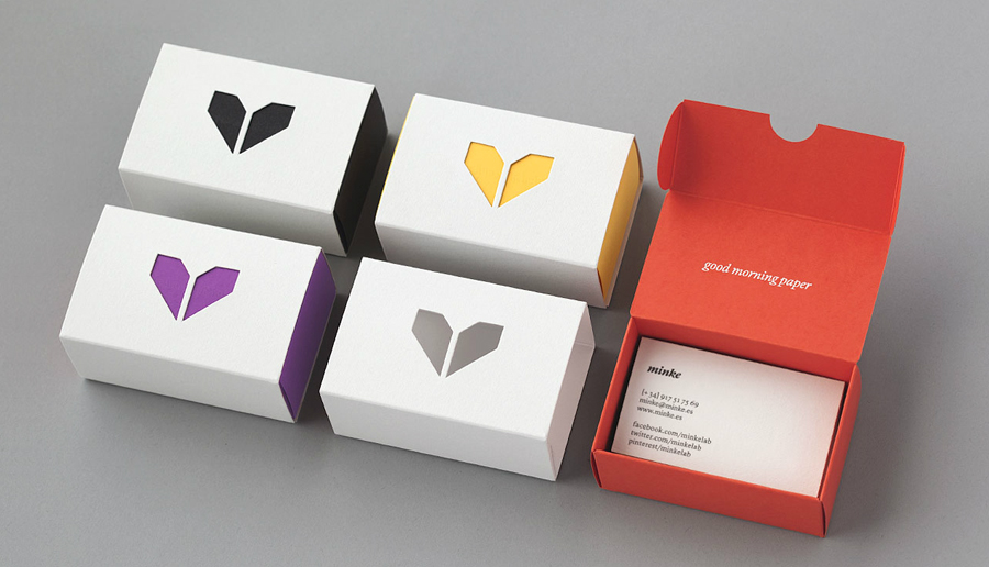 Logo and business card design by Atipo for Spanish production studio Minke