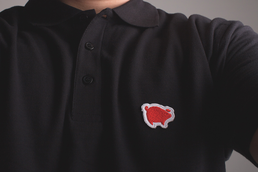 Polo shirt designed by Fork for fast food chain Mary Wong