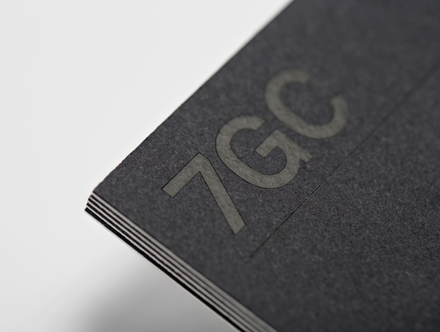 Business card with black foil detail designed by Face for Saudi Arabian IT consultancy 7GigaCloud