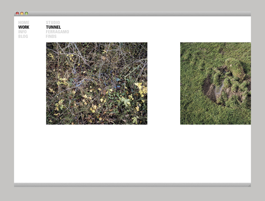 Website designed by Birch for British photographer Harry Watts