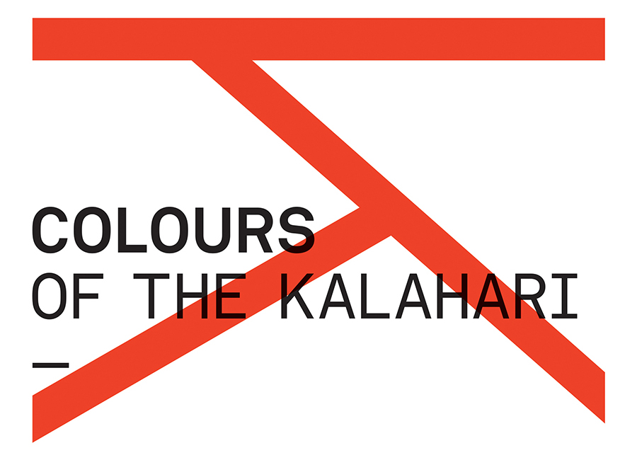 Logotype for San art exhibition Colours Of The Kalahari designed by Believe In