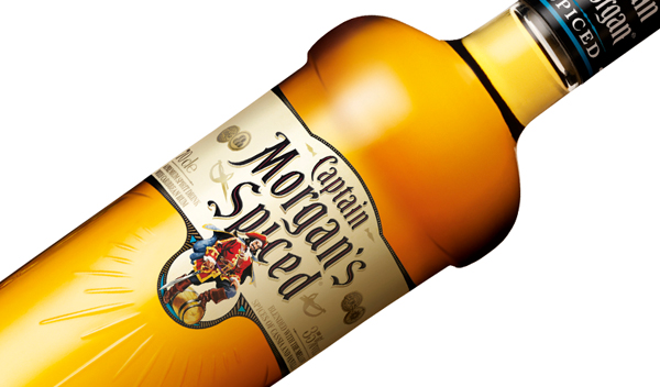 Packaging for Captain Morgan's Spiced.