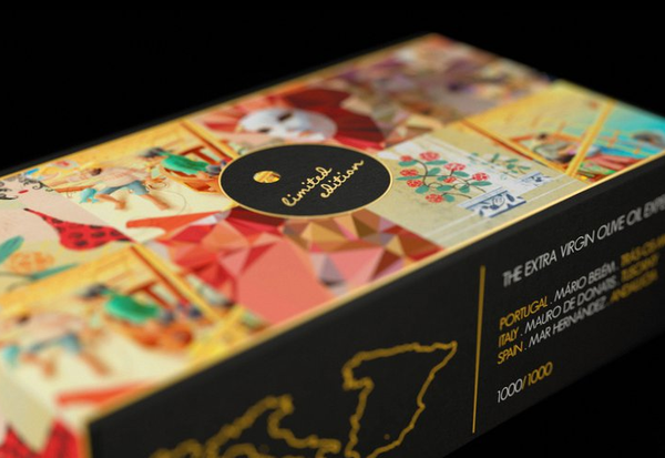 New Packaging designed by NTGJ for Think Global Taste Local's limited edition olive oils