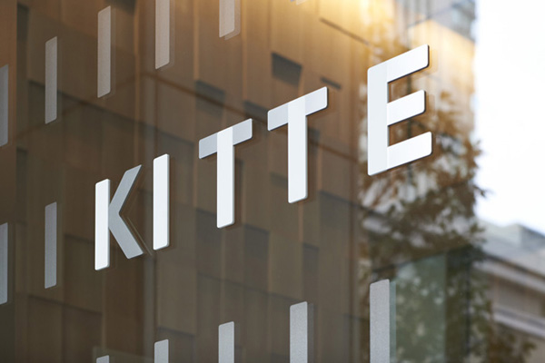 KITTE - Logo and sign system design by Hara Design Institute