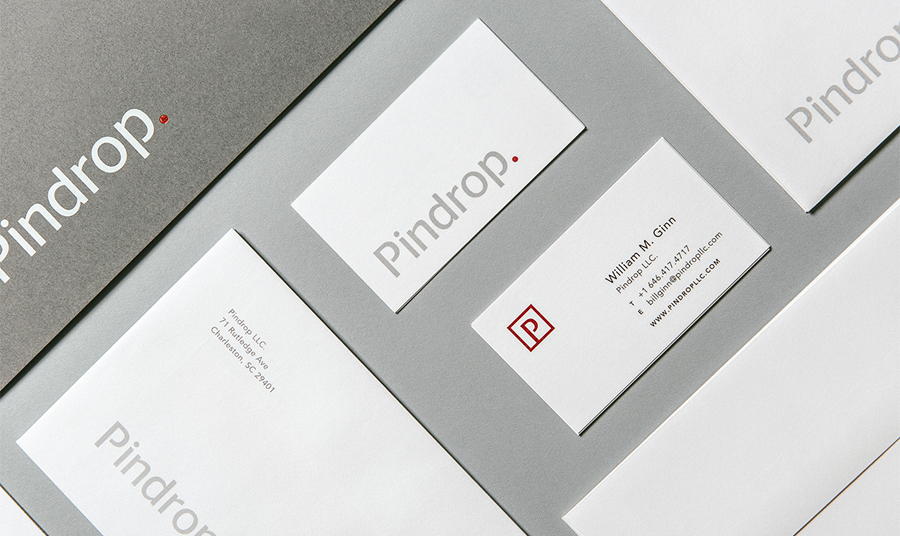 Logotype and stationery designed by Nudge for bank and financial institution regulation resource Pindrop Logotype and stationery designed by Nudge for bank and financial institution regulation resource Pindrop