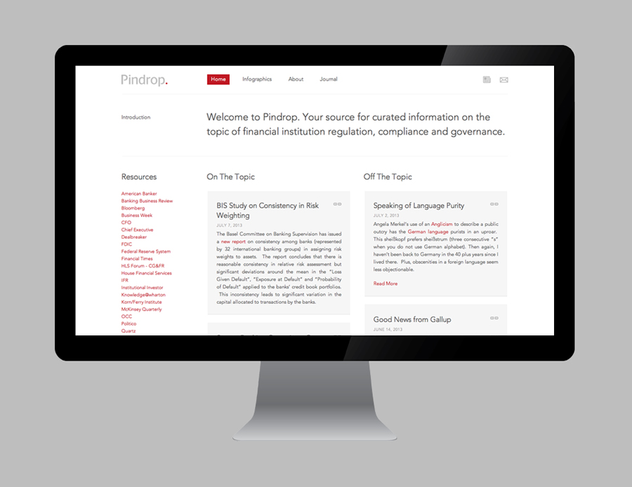 Logo and responsive website designed by Nudge for bank and financial institution regulation resource Pindrop Logo and responsive website designed by Nudge for bank and financial institution regulation resource Pindrop