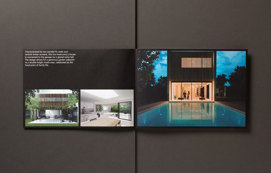 Logo and brochure for architectural design and building firm InForm by Hofstede