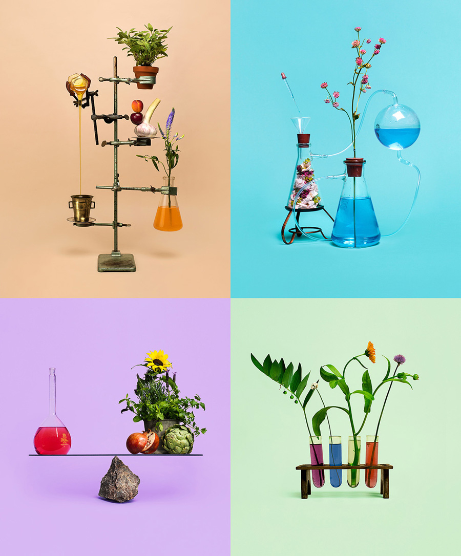 Still life photography by Bond for Finnish health store PÜR
