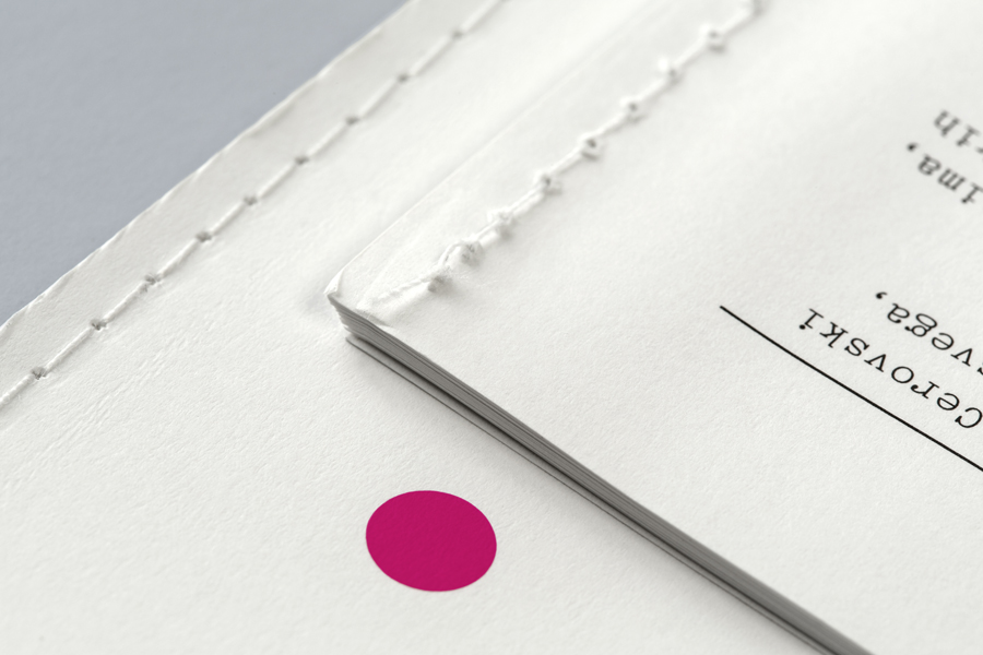 Print with stitched detail for print production studio Cerovski designed by Bunch