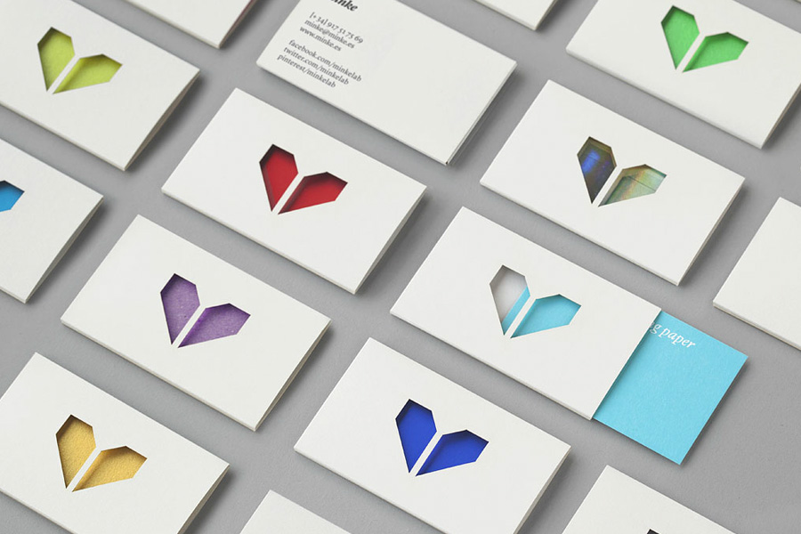 Logo and business card design by Atipo for Spanish production studio Minke