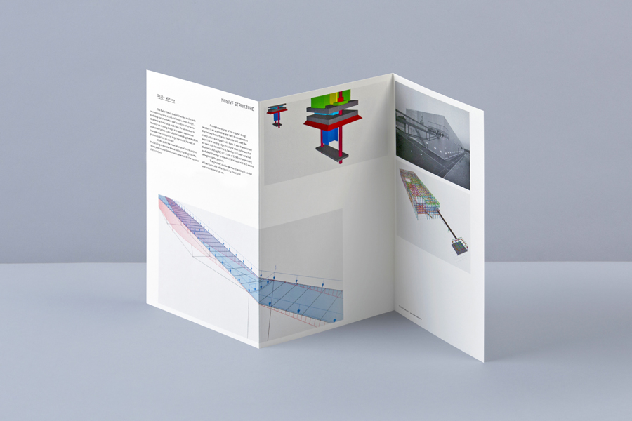 Print portfolio designed by Bunch for structural engineering firm Nosive Strukture