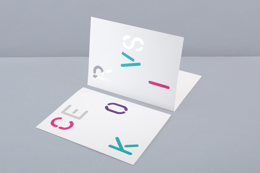 Print with die cut detail for print production studio Cerovski designed by Bunch