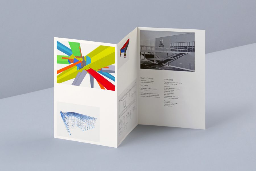 Print portfolio designed by Bunch for structural engineering firm Nosive Strukture