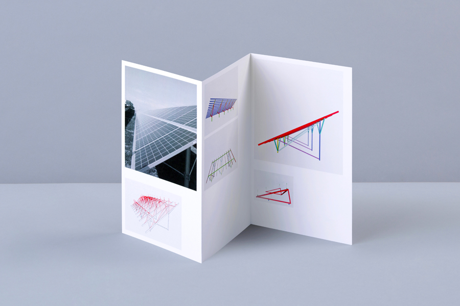 Print portfolio designed by Bunch for structural engineering firm Nosive Strukture