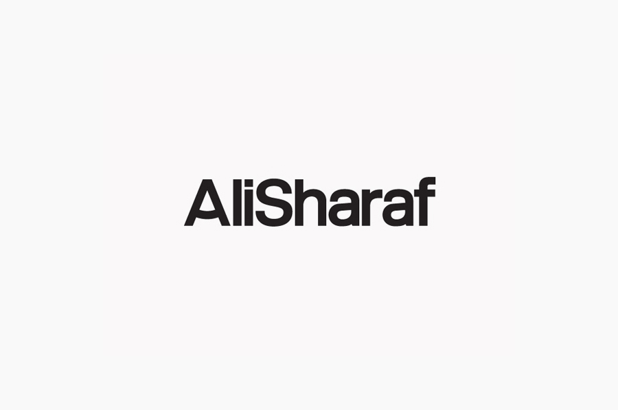 Logotype created by Mash Creative for Bahrain-based commercial photographer Ali Sharaf