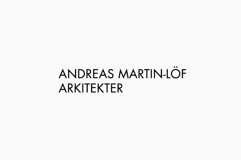 Logo designed by Wink for architectural, product and furniture design firm Andreas Martin-Löf