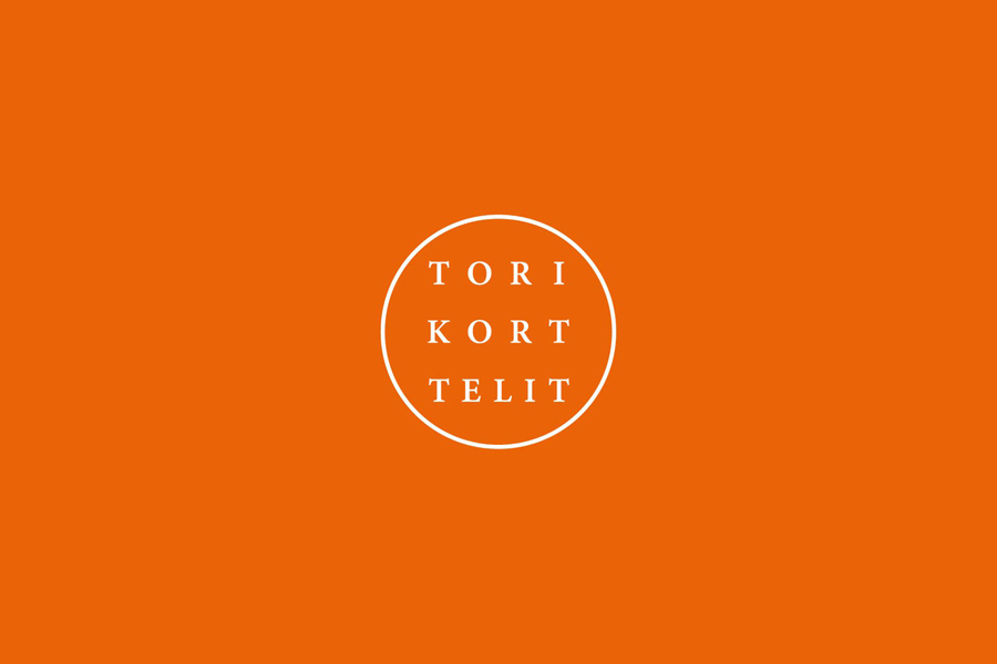 Stacked serif logotype set in a roundel for Torikorttelit, the old town district of Helsinki, designed by KokoroMoi