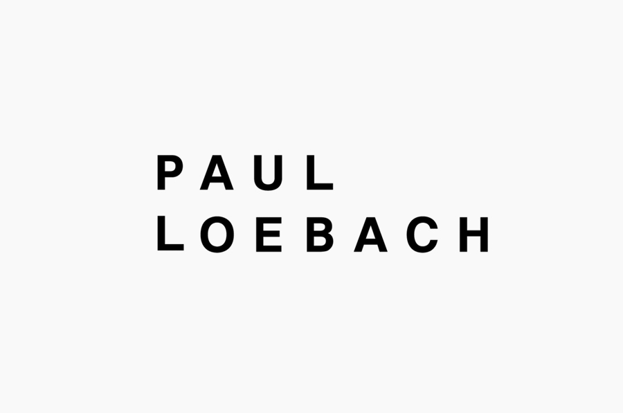 Logotype for three dimensional designer Paul Loebach created by Studio Lin