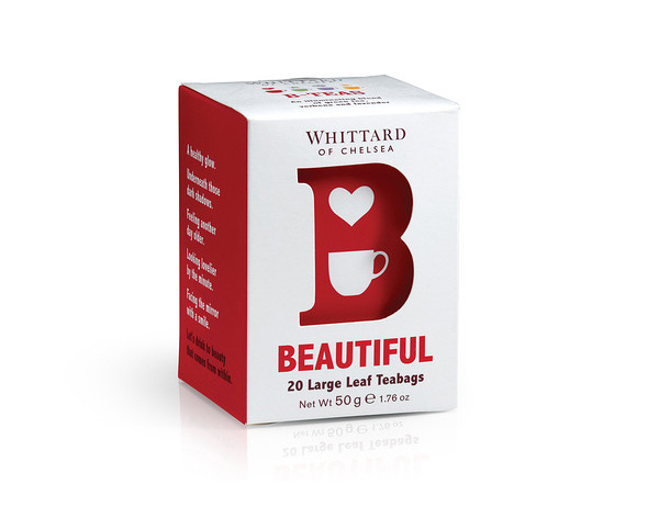 Packaging, logo and branding for B Tea from Whittard designed by Nick and Carole