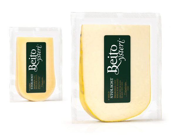 Packaging and logotype created by Strømme Throndsen Design for Norwegian cheese brand Beito Ysteri