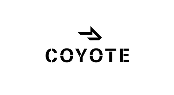 Logo design by Moving Brands for Chicago based third party logistics business Coyote