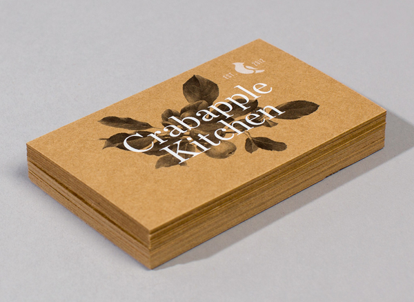 Crabapple Kitchen - Logo and stationery design by Swear Words