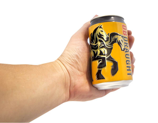 Packaging with illustrative detail created by Designworks for award winning New Zealand draught ale DB Draught