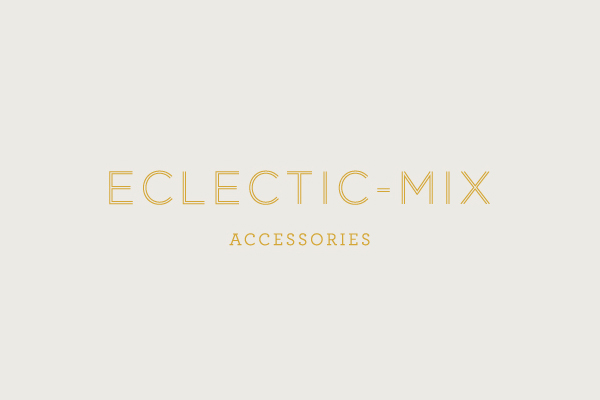 Logo designed by Because Studio for fashion accessory label Eclectic-Mix