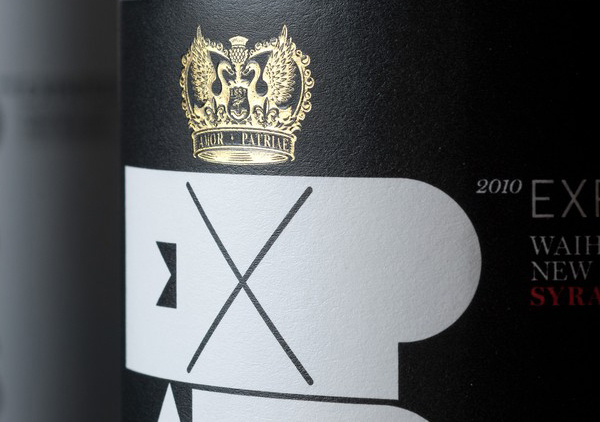 Packaging designed by Inhouse for wine label Expatrius Estate