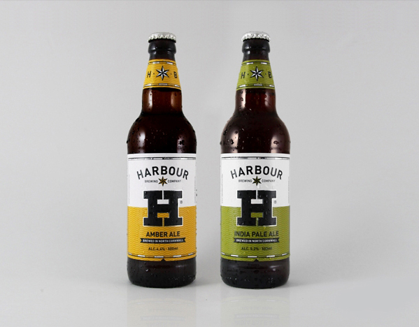 Branding and packaging design by A-Side Studio for Harbour Brewing Co.