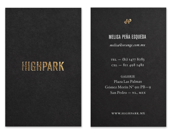 HighPark - Logo, stationery and website design by Face