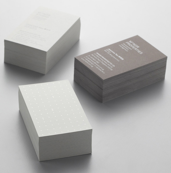 Logo and business card for Singapore-based architectural and spatial design practice Manor Studio created by Manic