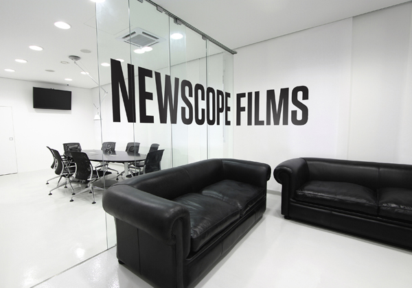 Logo and stationery design by Karoshi for Newscope Films