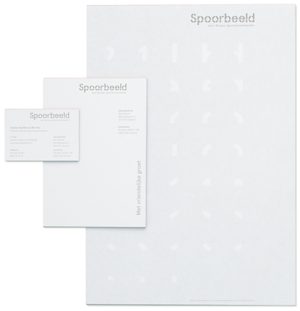 Logo and stationery for Dutch Railway's design infrastructure guide Spoorbeld created by Lava